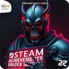 🔵🏆 STEAM ACHIEVEMENTS UNLOCK SERVICE 🏆🔵 100% GAME COMPLETION TROPHY UNLOCK