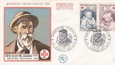 FRANCE 1965 FDC CROIX ROUGE YT 1466 ET 1467