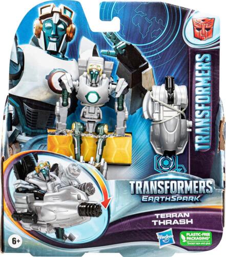 TRANSFORMERS Toys EarthSpark Warrior Class Terran Thrash 5Inch Action Figure NEW - Picture 1 of 8