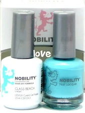 NOBILITY Gel Nail Polish 0.5fl.oz UV/LED Gel Color Duo NBCS165- Glass Beach