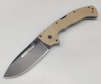 Cold Steel Messer 4-Max Scout Lockback Flat Dark Earth Backlock