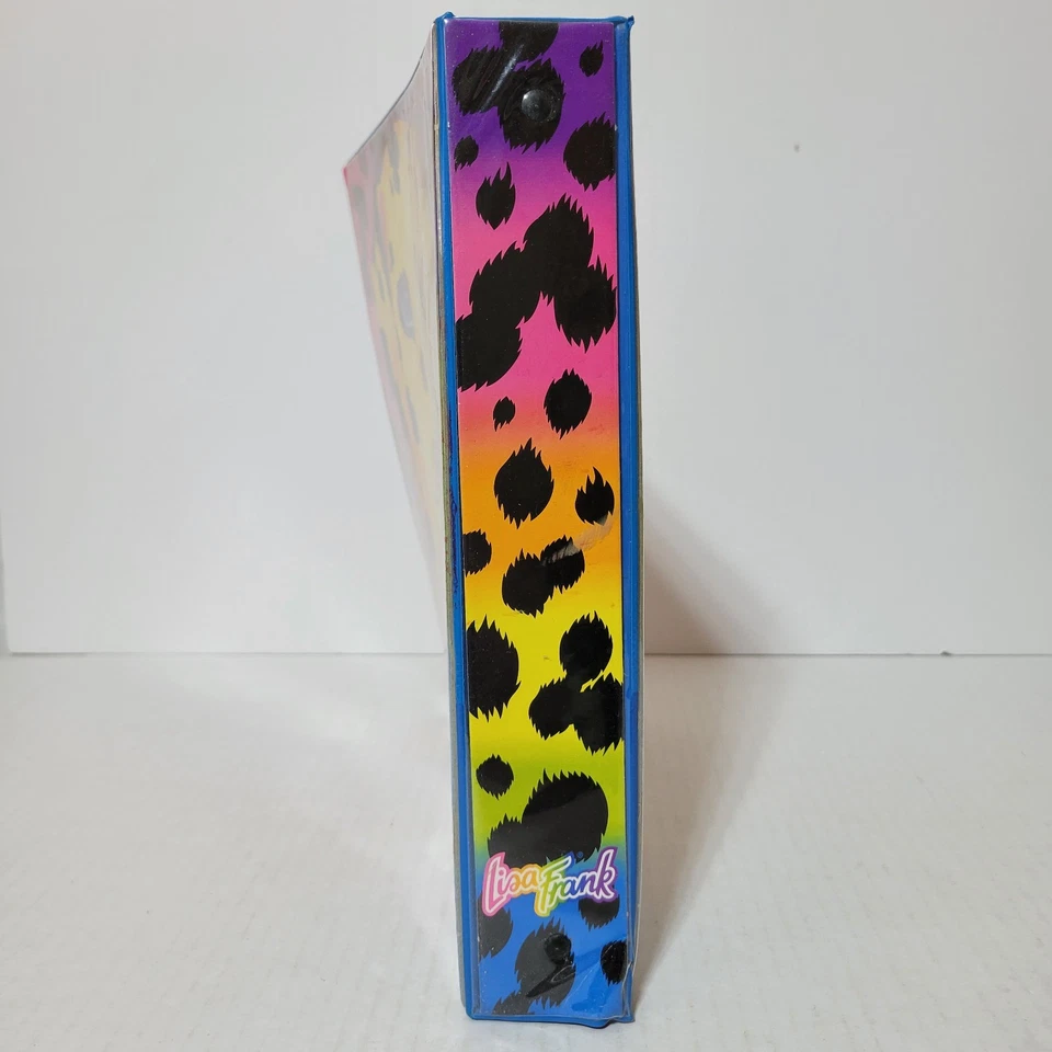 Carpeta de 3 anillos vintage Lisa Frank arco iris perro dálmata LEER Foto 3 de 4