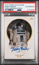 2017 TOPPS STAR WARS STELLAR SIGNATURES KENNY BAKER 13/40 PSA AUTHENTIC AUTO