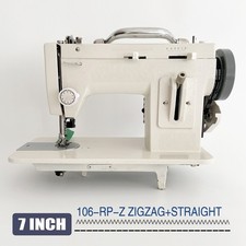 Máquina de coser de cuero punto en zigzag 7/9 pulgadas brazo grueso material máquina de coser
