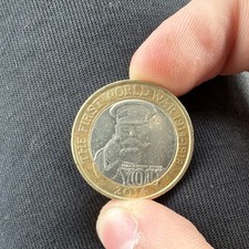 UK £2 Two Pounds Coin 2018 The First World War Armistice Uncertified
