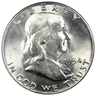 1954-D Franklin Half Dollar BU+ Uncirculated Better Date 50C A2849