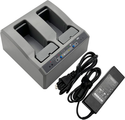 Dual Charger Compatible with Trimble Total Station Battery, Dual Battery Charger