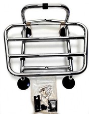 Vespa Gep&auml;cktr&auml;ger Chrom Cuppini Style klappbar MASSIV 2,5kg 31x25cm NEU