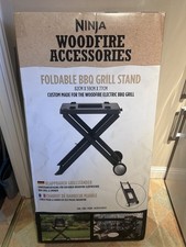 Ninja Woodfire Folding Grill Stand, Compatible with Electric Outdoor BBQ Grill U