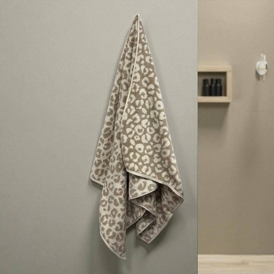 Cawö Frottiertuchserie Two-Tone Leo 540 Duschtuch in Natur 80 x 150 cm