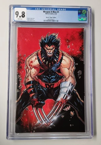 WEAPON X-MEN CGC 9.8 NEW SLAB 1 1:100 VIRGIN VARIANT JONBOY MEYERS
