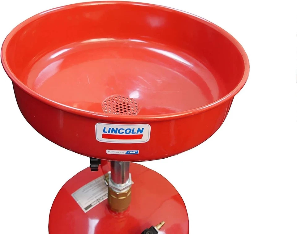 Adjustable 18 Gallon Oil Drain Tank by Lincoln - Efficient Fluid Management Foto 4 de 4