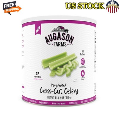 Dehydrated Cross-Cut Celery 18 OZ Ready To Use Gluten-Free Shelf-Stable Can Hot