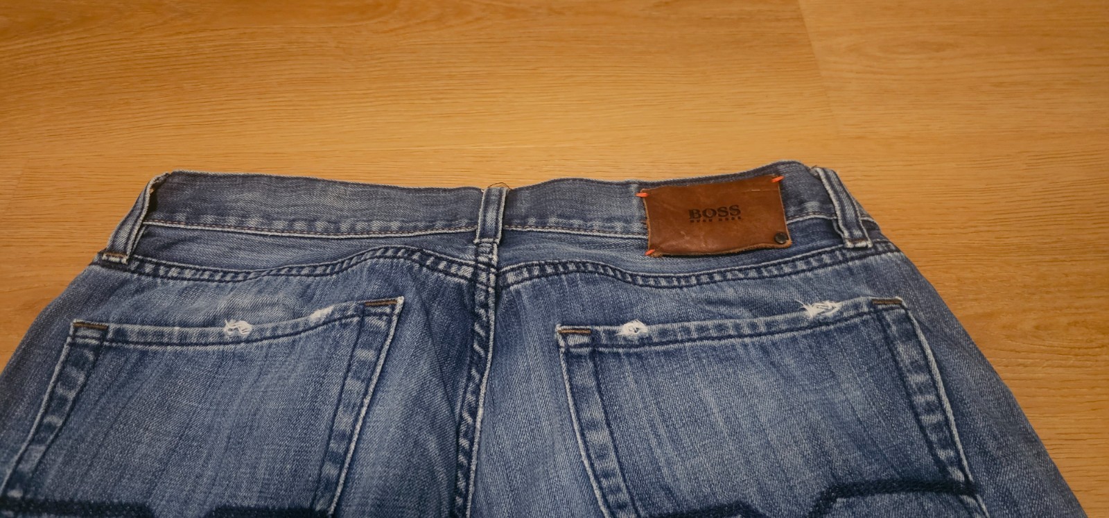 Hugo Boss Mens Jeans 36x32 Blue Regular Straight  Denim thumbnail 4