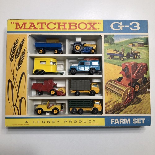 A Matchbox G-3 farm set, boxed (inner tray creased and torn, box