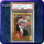 PSA 9 Shohei Ohtani 2019 Topps Silver Pack Limited 1/50 Gold Refractor #17