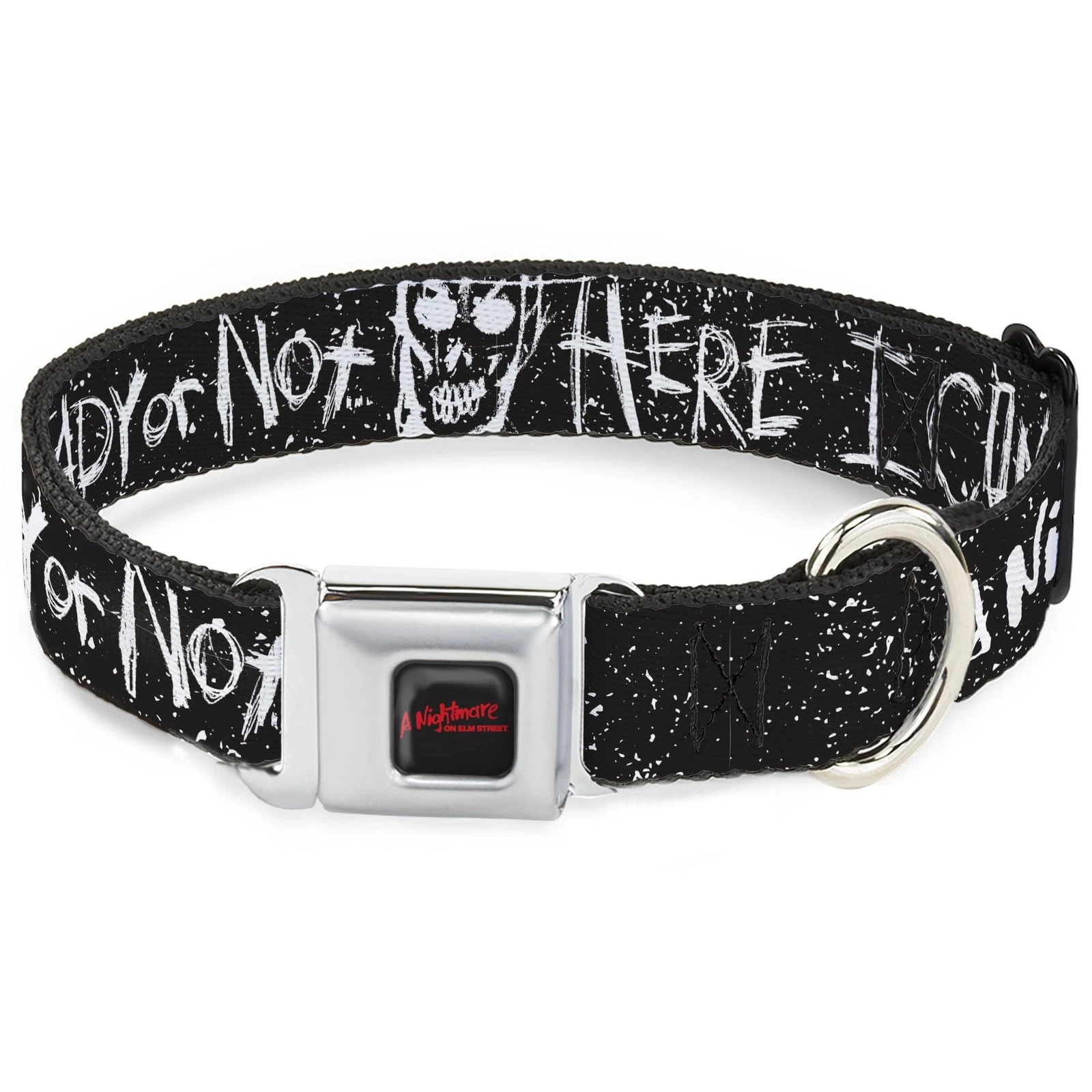 Warner Bros. Horror Movies Pet Collar, Dog Collar Metal Seatbelt Buc (US IMPORT)