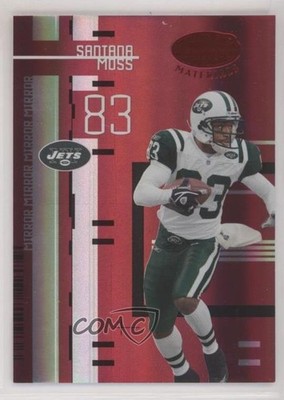 2005 Leaf Certified Materials Mirror Red 72/100 Santana Moss #85 3c7
