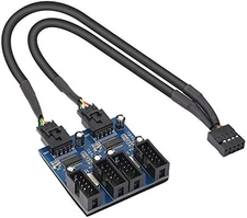 Usb 9 pin header splitter cable adapter