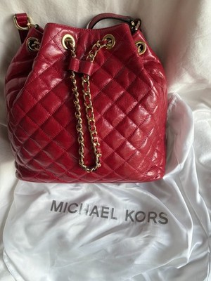 Michael Kors Frankie 30h4mfkl7m Quilted Large Shoulder Bag Purse