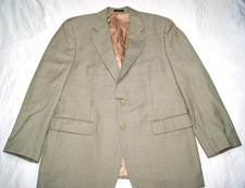 lauren ralph lauren blazer men's 42R gray w/ green tint 100 wool