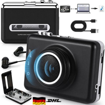 Kassettenspieler Portable Digital USB Audio Musik/Kassette zu MP3 Konverter DHL