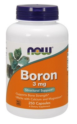 NOW Foods Boron, 3mg - 250 caps (248,75 EUR/kg)