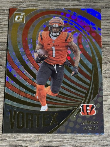 Ja'Marr Chase #VTX-13 — 2022 Panini Donruss Vortex football card