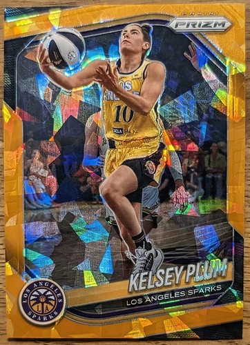 2025 Panini Prizm WNBA #59 Kelsey Plum Orange Ice Prizm Los Angeles Sparks