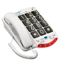 Clarity 76560.001 Amplified Telephone With Talk Back Numbers black Buttons 