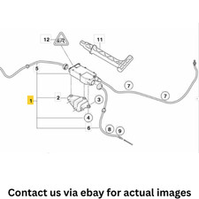 BMW X5 Feststellbremse Stellmotor Steuerger�t 2009 gebraucht OEM 34436850289