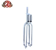 ALTA 26" Springer Steel Fork 1-1/8" Threadless Chrome–Cruiser/Chopper Disc Brake