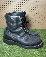 Vintage Danner Mens Size 9 Black Leather Insulated Military Boots Made In USA