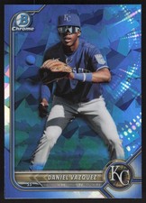 2022 Bowman Draft Sapphire Edition #BDC-74 Daniel Vazquez