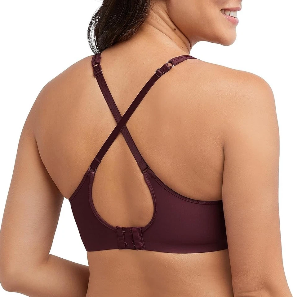 Sujetador Bali One Smooth U Ultra Ligero Convertible Cobertura Completa 3439 Nightfire 36C Foto 4 de 4