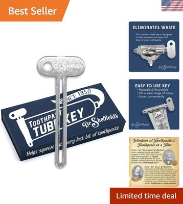 Tube Key I Designed to effortlessly roll up Your Toothpaste Tubes, ensuring Y...