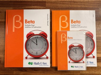 Math-U-See Beta Set: Instruction Manual, Tests & DVD (Good)