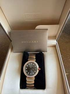 Bulgari Lucea 103029 Womens Watch 18k Gold With Diamonds