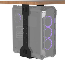 Adjustable under Desk PC Mount, Heavy Duty PC Holder under Desk- up to 77 Lbs Lo