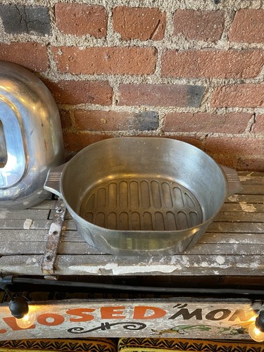 Vintage Wagner Ware Magnalite 4265P großer Bräter Dutch Oven mit Deckel Untersetzer 8 Quart - Bild 17 von 17