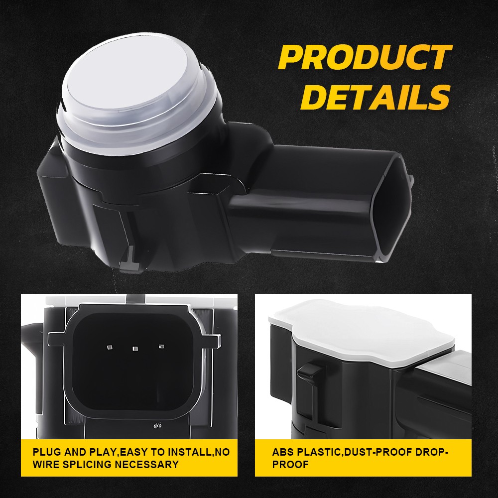 4X 23428268 White Parking Assist Sensor for Silverado Chevy Cadillac GMC EOA