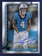 Tetairoa McMillan Auto 2025 Topps Chrome RARE SSP