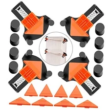 60/90/120 Degree Multi Corner Clamps for Woodworking Set of 4,Adjustable Orange