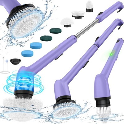 Electric Spin Scrubber, New Full-Body IPX7 Waterproof Bathroom Cleaner Brush