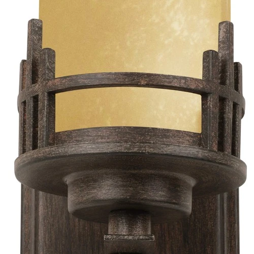 DESIGNERS FOUNTAIN 82101-WM Mission Ridge Wall Sconce, Warm Mahogany - Picture 6 of 9