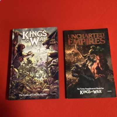 Kings of War - Mantic Rulebook Hardcover with Uncharted Empires Supplement Book