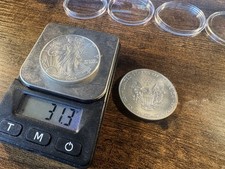 2x American Silver Eagle - 1oz 1$ Coins - 2002+2014 - Solid 999 Silver Fast Post