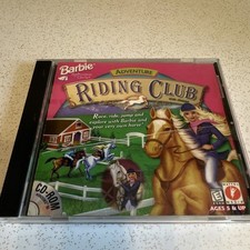 Barbie Adventure Riding Club PC CD-ROM Game 1998 Mattel Retro Software For Girls