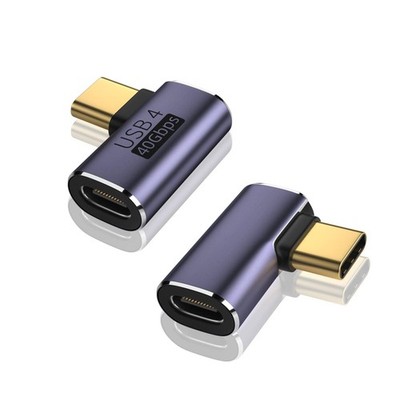V VCOM USB C 90 Degree Adapter (2 0.79 x 0.51 x 0.31 inches, Metallic Purple 
