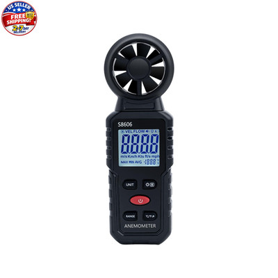 3 in 1 Handheld Digital Anemometer Wind Meter, High Precision Wind Speed Measuri